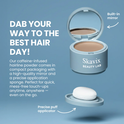 Skavix Root Touch-Up Powder — Quick Gray Coverage in Seconds