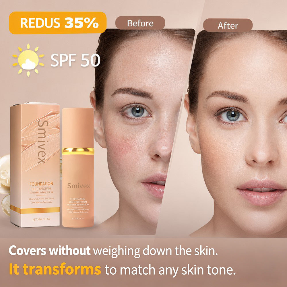 ☀️ Summer Sale — 56% OFF for a Limited Time! 🔥4 in 1 BIOMIMETIC Foundation SPF 50 that adapts to any skin color!