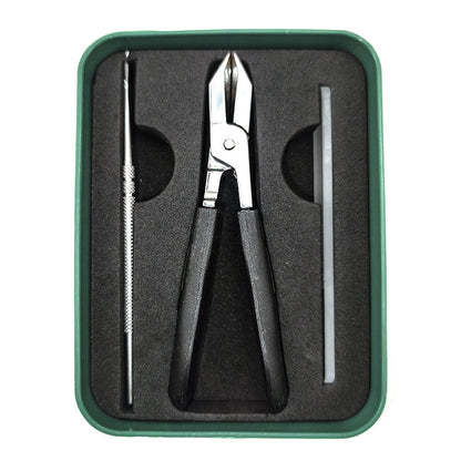 3-Piece Angled Nail Clipper Pedicure Tool Set