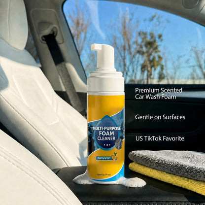 Skavix Multi-Enzyme Foam Spray Cleaner—Multi‑Surface Cleaner for Kitchen, Bathroom & Car Interior, Less Scrubbing Formula