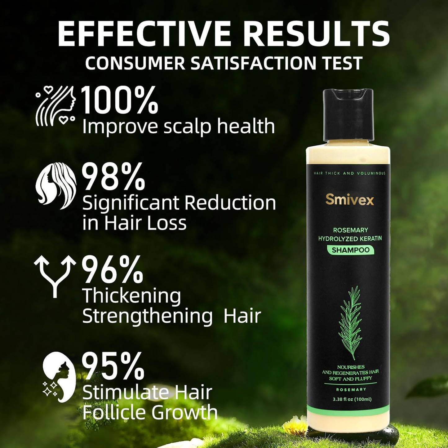 🔥LAST DAY 50% OFF - 🌿Smivex® Organic Rosemary Hair Growth Shampoo