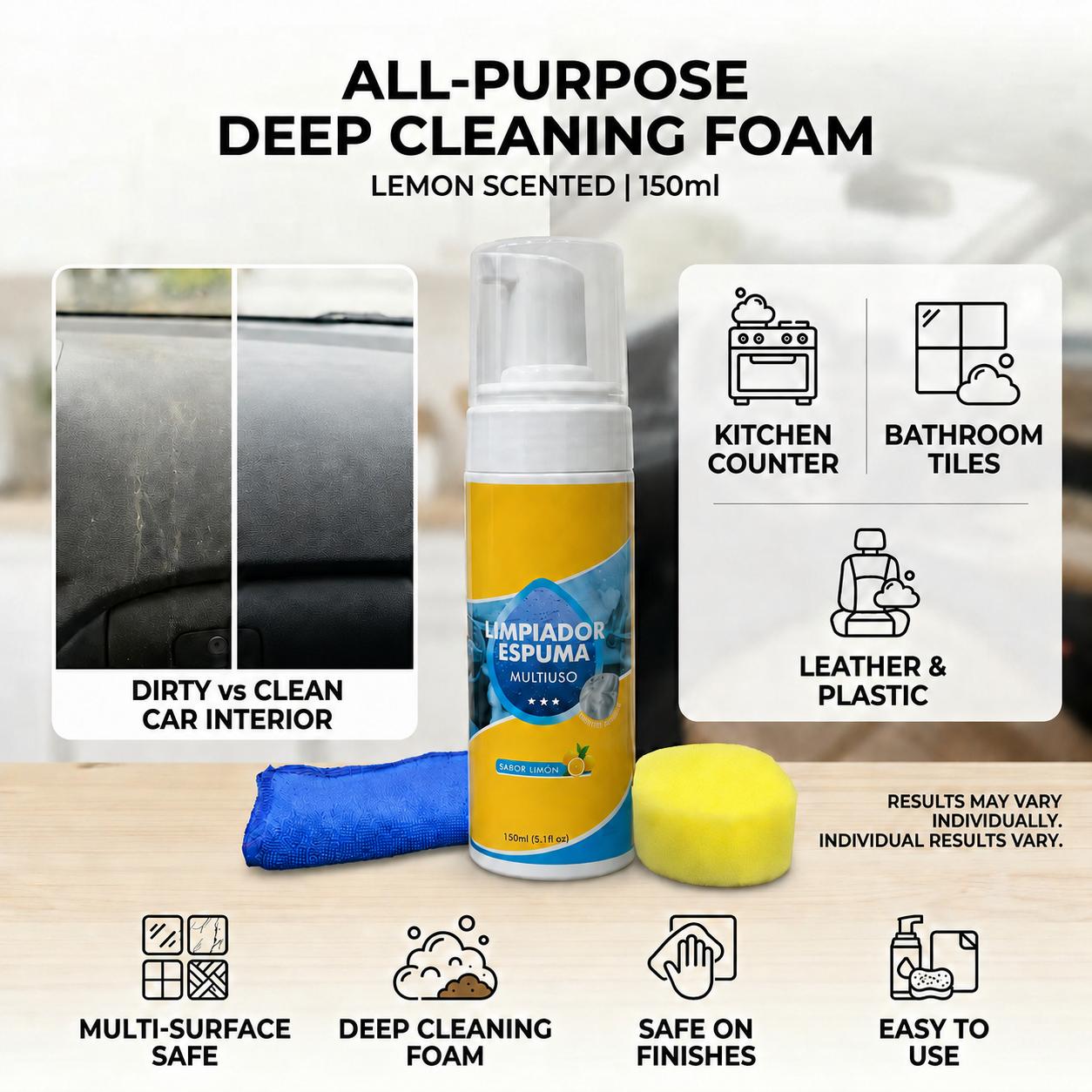 ✅Multi-Enzyme Foam Spray Cleaner
