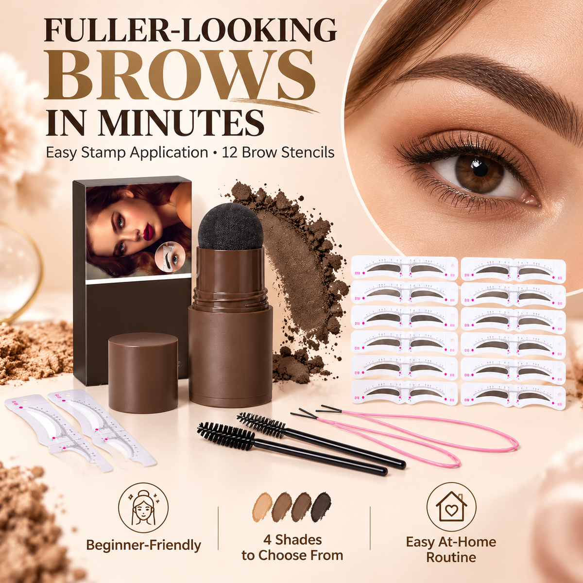 Eyebrow Stamp & Stencil Kit
