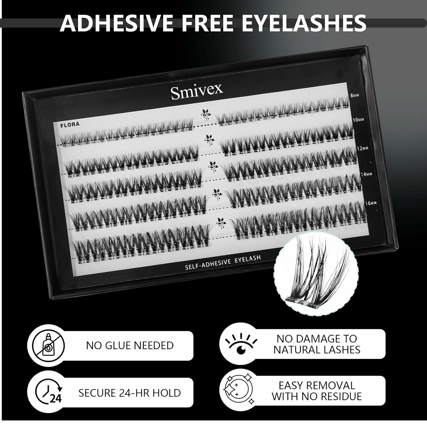 Smivex Pre-Bonded Lash Clusters — Salon-Style Lashes in Seconds