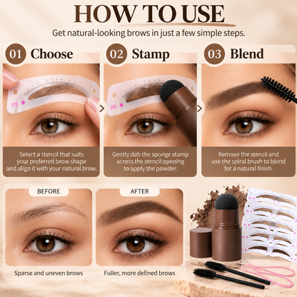 Eyebrow Stamp & Stencil Kit