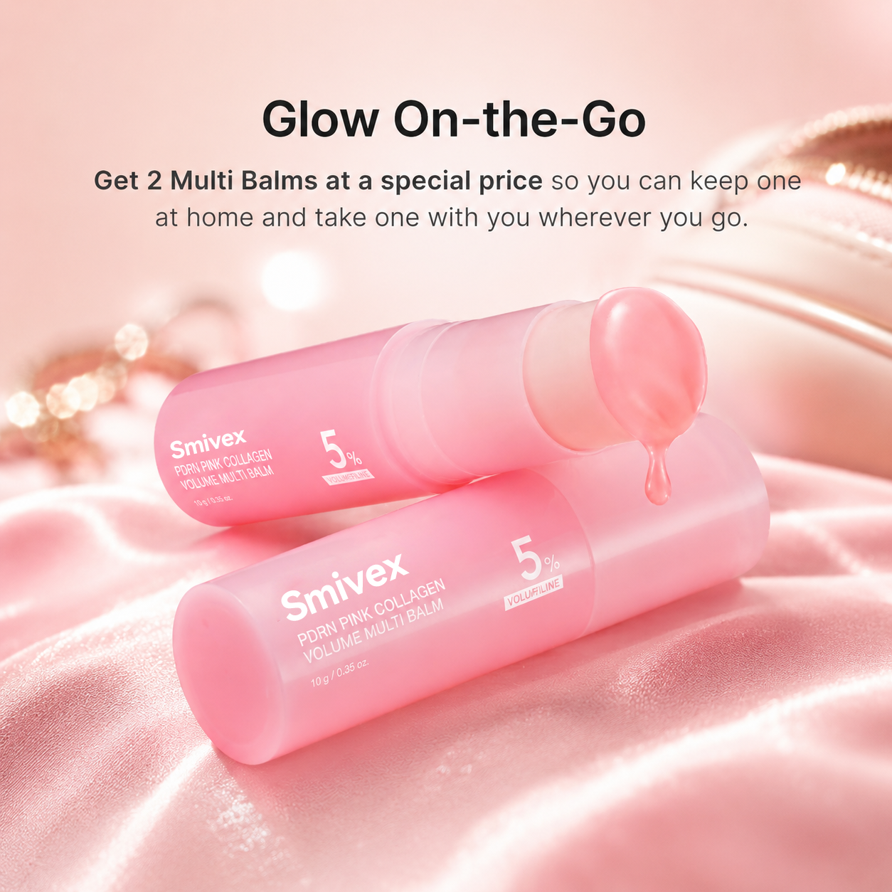 🔥 LAST DAY 60% OFF 🎁 Korean Pink Collagen Volume Multi Balm